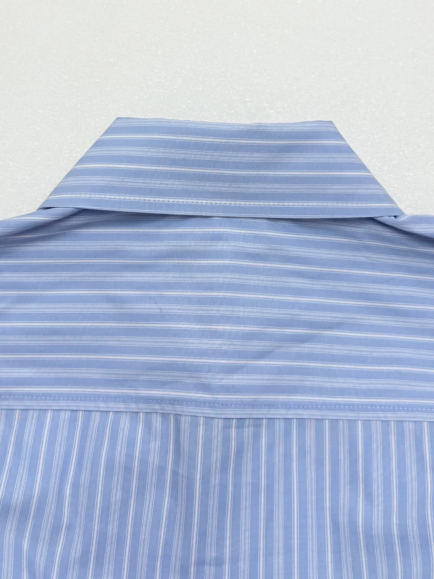 Ami heart striped left chest pocket long-sleeved shirt S/M/L/XL